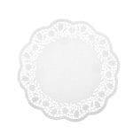 Popierinės servetėlės tortams Ø320 mm, baltos sp., pakuotėje 100 vnt.