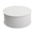 Kartona kārba tortēm ar noceļamu vāku, ø235mm, h100mm, balta, iepakojumā 10gab.