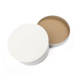 Apvalios kartoninės dėžutės ø35 cm, 20 cm aukščio, su nuimamu dangteliu, baltos sp., pakuotėje 10 vnt. - Image 3