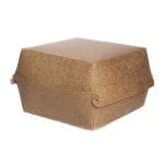 Paper burger boxes 110x110x77mm, kraft, 50 pcs. - Image 2