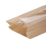 OPP paper bags with window 160x75x350mm, PAP, 32gsm, brown - Image 3