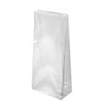 Polypropylene bags with a rectangular bottom, 13.5x7x29cm, transparent, pack of 100.