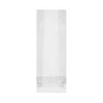 Polipropileniniai maišeliai su stačiakampiu dugnu 10x5,5x28,5 cm, skaidrūs, pakuotėje 100 vnt. - Image 2