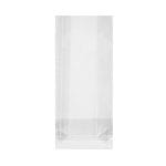 Polypropylene bags with rectangular bottom 6.5+3.5x15.5cm, 40µm transparent, in packs of 100. - Image 2