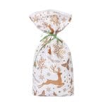 Dāvanu maisiņi "Snowflake", BOPP, 200x360mm (+30mm apakšējā ieloce), 30µm, iepakojumā 100gab. - Image 2