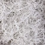Paper shreds 2 mm, white, 1 kg