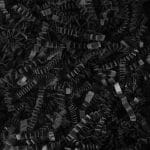 Paper shreds, 4 mm, black, 1 kg