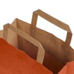 Dāvanu maiss ar plakaniem rokturiem, 270x120x370mm, PAP, 90gsm, oranžs - Image 2