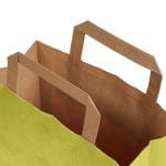 Dāvanu maiss ar plakaniem rokturiem, 270x120x370mm, PAP, 90gsm, gaiši zaļš - Image 2