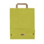 Dāvanu maiss ar plakaniem rokturiem, 270x120x370mm, PAP, 90gsm, gaiši zaļš - Image 3