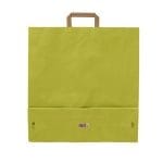 Dāvanu maiss ar plakaniem rokturiem, 450x150x490mm, PAP, 110gsm, gaiši zaļš - Image 3