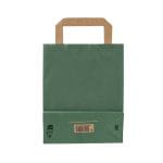 Dāvanu maiss ar plakaniem rokturiem, 180x80x240mm, PAP, 80gsm, tumši zaļš - Image 3