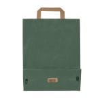 Dāvanu maiss ar plakaniem rokturiem, 270x120x370mm, PAP, 90gsm, tumši zaļš - Image 3