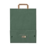 Dāvanu maiss ar plakaniem rokturiem, 320x170x450mm, PAP, 90gsm, tumši zaļš - Image 3