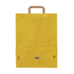Dāvanu maiss ar plakaniem rokturiem, 320x170x450mm, PAP, 90gsm, dzeltens - Image 3