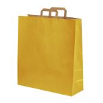 Dāvanu maiss ar plakaniem rokturiem, 450x150x490mm, PAP, 110gsm, dzeltens