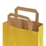 Dāvanu maiss ar plakaniem rokturiem, 450x150x490mm, PAP, 110gsm, dzeltens - Image 2