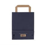 Dāvanu maiss ar plakaniem rokturiem, 180x80x240mm, PAP, 80gsm, zils - Image 3