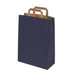 Dāvanu maiss ar plakaniem rokturiem, 320x170x450mm, PAP, 90gsm, zils