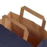 Dāvanu maiss ar plakaniem rokturiem, 320x170x450mm, PAP, 90gsm, zils - Image 2