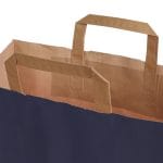 Dāvanu maiss ar plakaniem rokturiem, 320x170x450mm, PAP, 90gsm, zils - Image 2