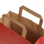 Dāvanu maiss ar plakaniem rokturiem, 270x120x370mm, PAP, 90gsm, sarkans - Image 2