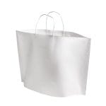 Popieriniai maišeliai su suktomis rankenėlėmis, 460x150x315 mm, 90 gsm, baltos sp., B-Bags.
