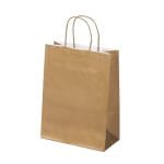 Gift bag with twisted handles, 220x100x290mm, PAP, 100gsm, gold