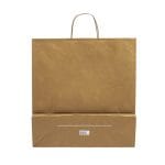 Gift bag with twisted handles, 450x150x490mm, PAP, 110gsm, gold - Image 3