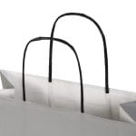 Gift bag with twisted handles, 220x100x290mm, PAP, 100gsm, grey - Image 2