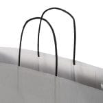 Gift bag with twisted handles, 550x150x490mm, PAP, 110gsm, grey - Image 2