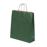 Gift bag with twisted handles, 360x120x410mm, PAP, 100gsm, dark green