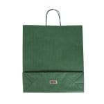Gift bag with twisted handles, 360x120x410mm, PAP, 100gsm, dark green - Image 3
