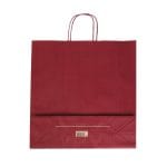 Dovanų maišelis su suktomis rankenėlėmis, 360x120x410 mm, PAP, 100gsm, bordo sp. - Image 3