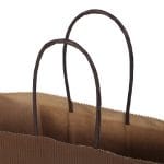 Gift bag with twisted handles, 450x150x490mm, PAP, 110gsm, brown - Image 2