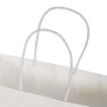 Gift bag with rope handles, 450x150x330mm, PAP, 120gsm, white, J-Fold Cotone - Image 2