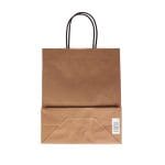 Dovanų maišelis su suktomis rankenėlėmis, 220x100x270 mm, PAP, 100gsm, bronzinės sp., J-Fold Cotone. - Image 3