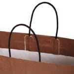 Gift bag with twisted handles, 450x150x330mm, PAP, 120gsm, bronze, J-Fold Cotone - Image 2