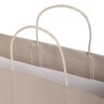 Gift bag with twisted handles, 450x150x330mm, PAP, 120gsm, platinum, J-Fold Cotone - Image 2