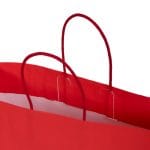 Gift bag with twisted handles, 540x160x430mm, PAP, 130gsm, red, J-Fold Cotone - Image 2