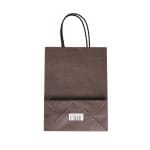 Dovanų maišelis su suktomis rankenėlėmis, 190x90x250 mm, PAP, 100 gsm, rudos sp., J-Fold Cotone. - Image 3