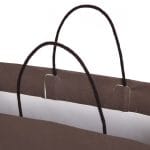 Gift bag with twisted handles, 450x150x330mm, PAP, 120gsm, brown, J-Fold Cotone - Image 2