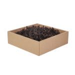 Paper shreds 4 mm, dark brown, 1 kg - Image 2