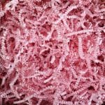 Paper shreds 4 mm, light pink, 1 kg