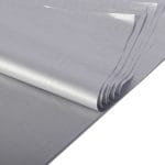 Zīdpapīrs loksnēs, 500x750mm, sudrabs, 26gsm, iepakojumā 24gab. - Image 2