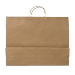 Gift bag with rope handles, 540x160x430mm, PAP, 130gsm, brown, J-Fold Cotton - Image 3