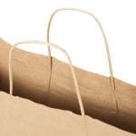 Gift bag with twisted handles, 180x80x380mm, PAP, 110gsm, white - Image 2