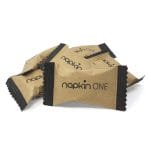 Presētas salvetes ONE 96, 24x25cm, VI 50gsm, baltas, iepakotas atsevišķi, iepakojumā 96gab. - Image 2