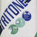 Popieriniai rankšluosčiai Tritone, 3 sluoksniai, 19,5 gsm, h22 cm, 48,4 m, 220 lapų (22 × 22 cm), Ø 14,2 cm/45 mm - Image 2