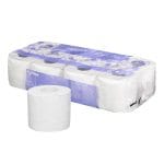 Tualetinis popierius Flowers, 3 sluoksniai, 15,5 gsm, h9,8 cm, 30 m, 250 lapų (9,8 × 12 cm), pakuotėje 8 rul. - Image 2